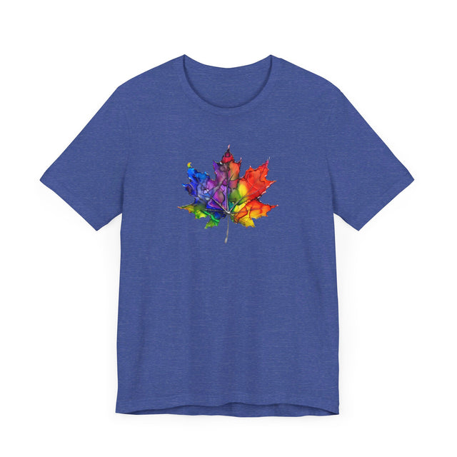 Rainbow Maple Leaf T-shirt, Pride Shirt, Canadian Pride Tee
