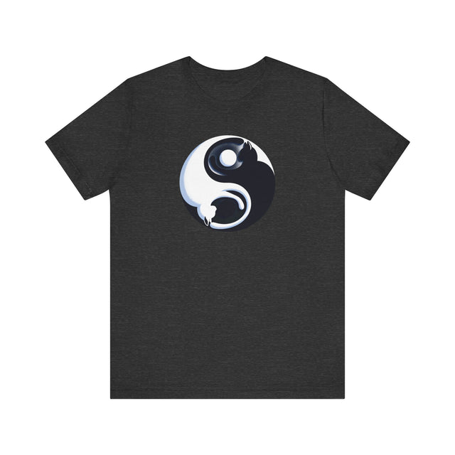 Yin Yang Cat shirt, Spiritual, Meditation, Black & White Cats, Cute Cat Top, Cat Lover Tee, Cat Owner gift, Cat Mom Gift, Cat Dad, Vet Gift