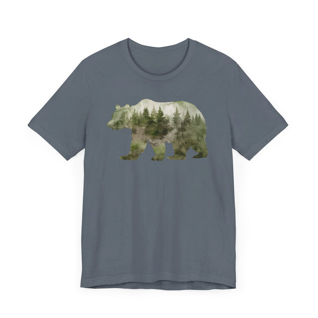 Bear Forest Silhouette T-shirt, Animal Lover T shirt, LGBTQ+, Big Bear