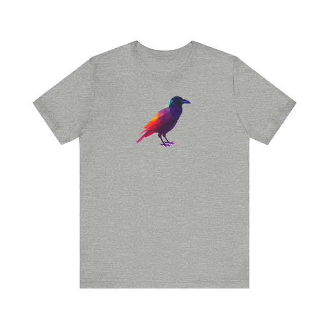 Rainbow Raven T-shirt,Pride Shirt, Bird Lover Top, Rainbow Animals,LGBTQ+ Tee