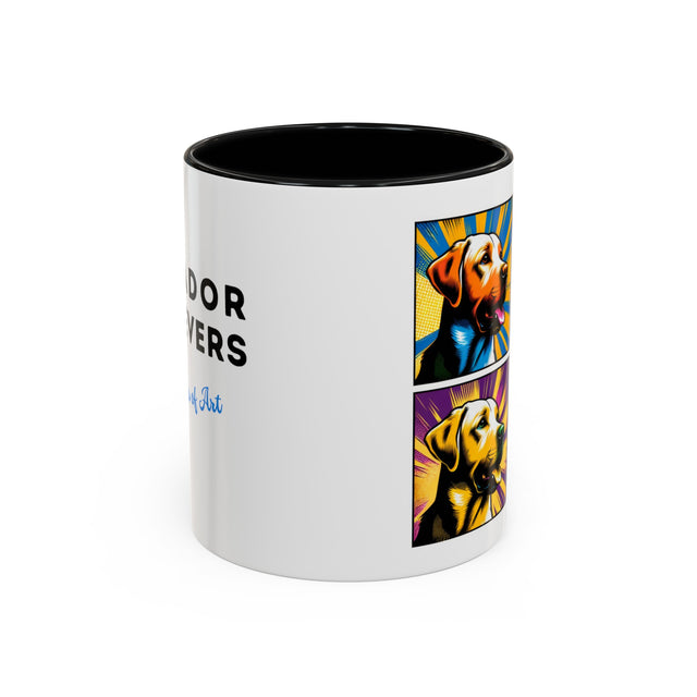Labrador Retriever Mug,4-Panel Pop Art Mug,Labrador Retriever Lover,Lab Mom,Lab Dad,Dog Lover Gift,Labrador Retriever Gift