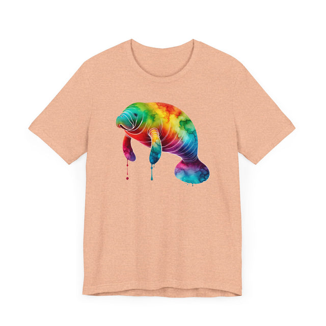 Rainbow Manatee Alcohol Ink,Sea life lover,Ocean Life,Nautical,Pride Shirt,LGBTQ+ Tee