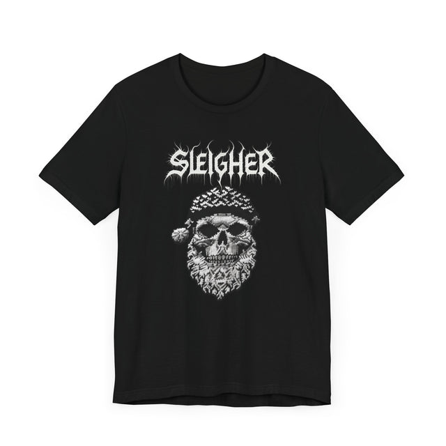 Sleigher Santa Skull T-shirt, Christmas Shirt