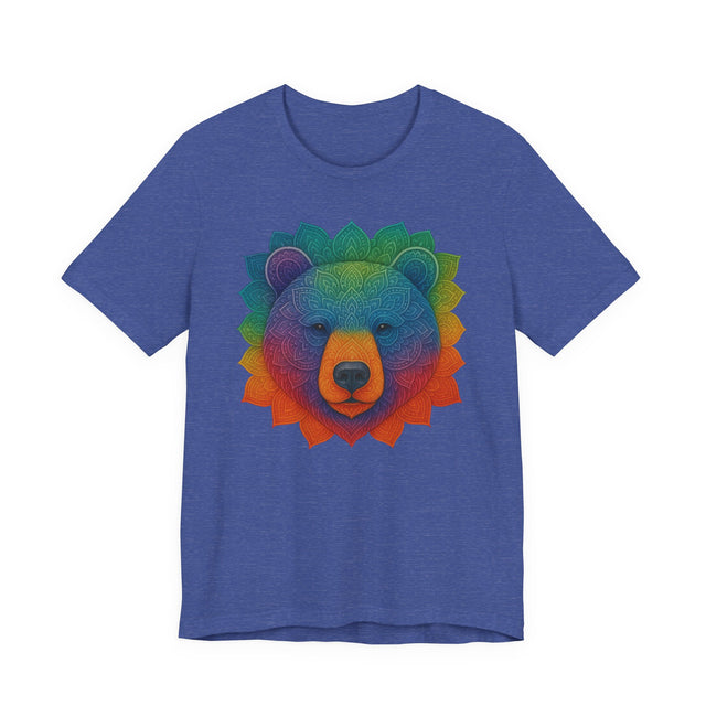 Bear Rainbow Mandala T-shirt, Pride Shirt, Artsy Tee, LGBTQIA, Bear, Queer, Mama Bear, Papa Bear
