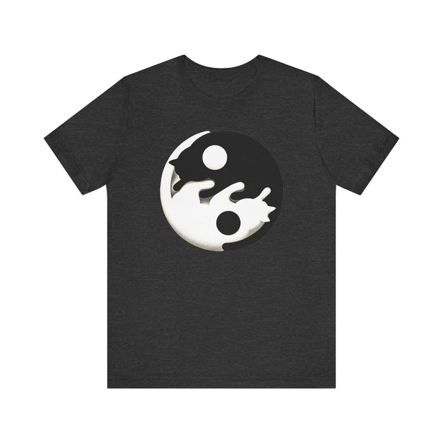 Yin Yang Cat shirt, Spiritual, Meditation, Black & White Cats, Cute Cat Top, Cat Lover Tee, Cat Owner gift, Cat Mom Gift, Cat Dad, Vet Gift