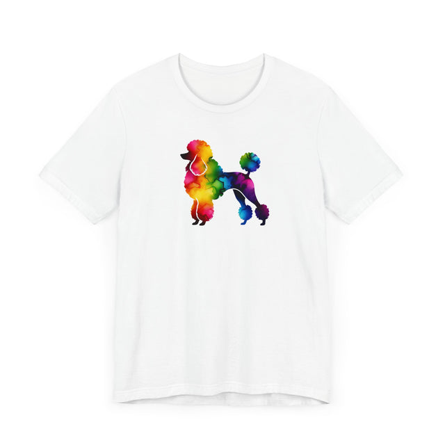 Rainbow Poodle T-shirt,Pride Shirt,Dog Lover Top,Rainbow Animals,LGBTQ+ Tee, Poodle owner, Poodle gift