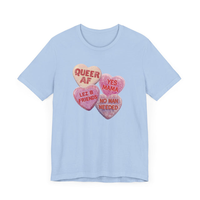 Valentine's Candy Heart Shirt, Lesbian Valentine, Queer Love