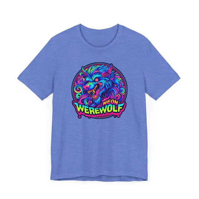 Neon Werewolf T-shirt, Halloween Tee, Neon Goth