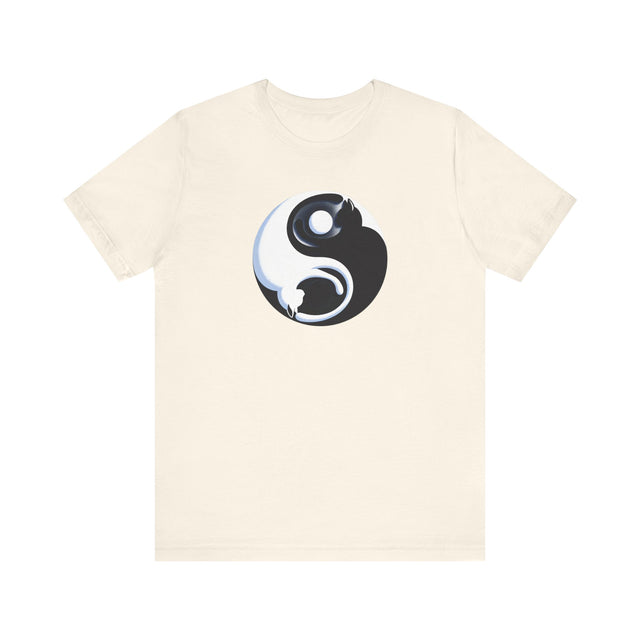 Yin Yang Cat shirt, Spiritual, Meditation, Black & White Cats, Cute Cat Top, Cat Lover Tee, Cat Owner gift, Cat Mom Gift, Cat Dad, Vet Gift