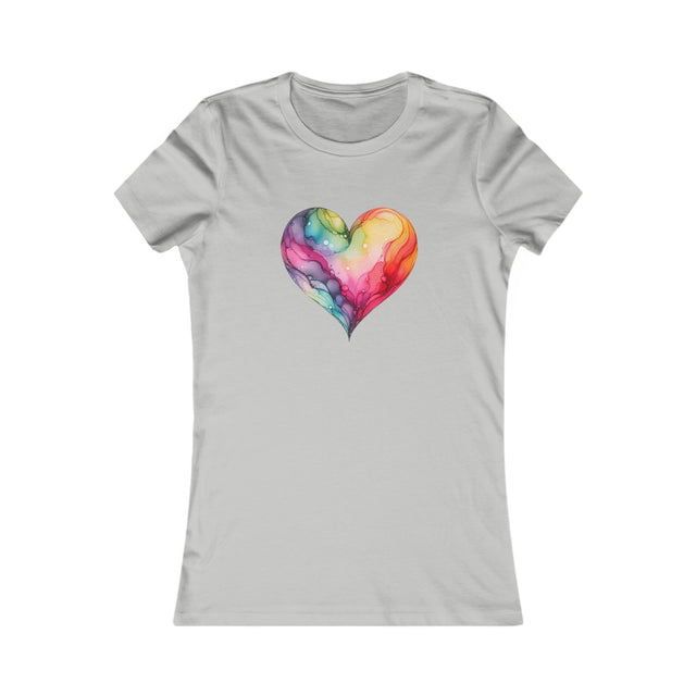 Rainbow Heart Alcohol Ink,Pride Heart Shirt,Rainbow Heart T-shirt, LGBT Heart, Everyday Pride T shirt, LGBTQ+ Tee, Nonbinary, Gay, Lesbian, Bisexual, Trans, Queer