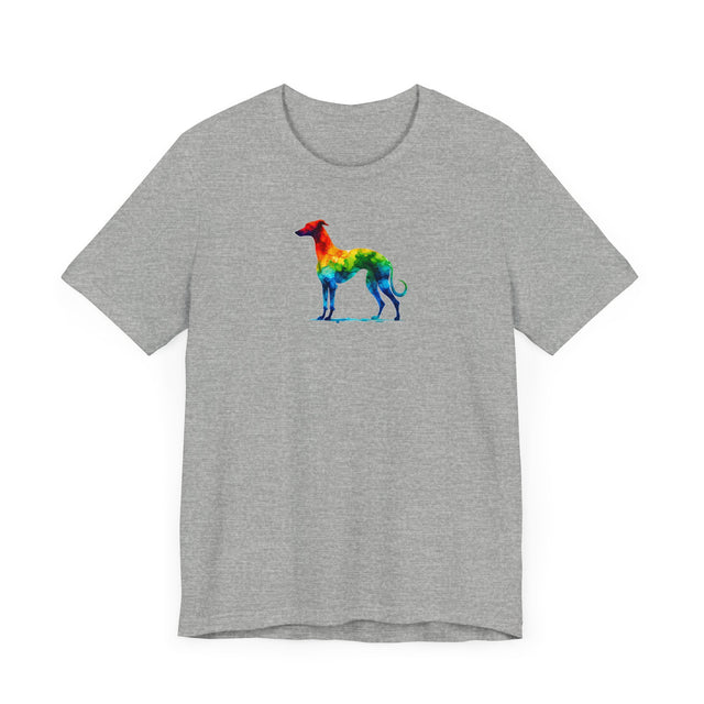 Rainbow Whippet T-shirt,Pride Shirt,Dog Lover Top,Rainbow Animals,LGBTQ+ Tee, Whippet owner, Whippet gift