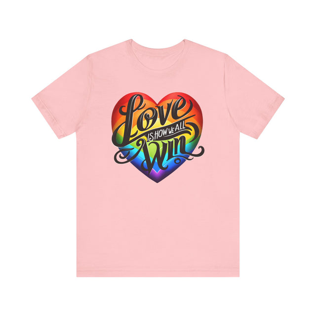 Love Wins,Pride Heart Shirt,Rainbow Heart T-shirt,LGBT Heart,LGBTQ+ Tee,Nonbinary,Gay, Lesbian, Bisexual, Trans, Queer, LGBTQ Ally