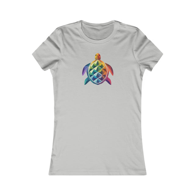 Geometric Rainbow Sea Turtle T-shirt, Pride Shirt, LBGT, Sea Turtle T shirt, LGBTQ+, BGLT, Ocean,Women's Favorite Tee