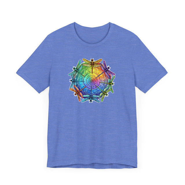 Rainbow Dragonfly Spiral Mandala,Dragonfly lover,Pride Shirt,Rainbow,Pride Parade T shirt,LGBTQ+ Ally Tee