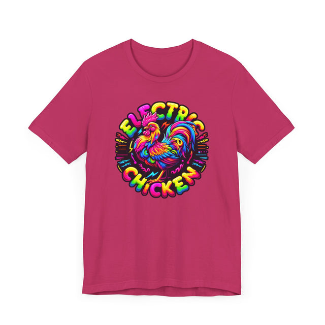 Neon Electric Chicken T-shirt, Fowl Tee