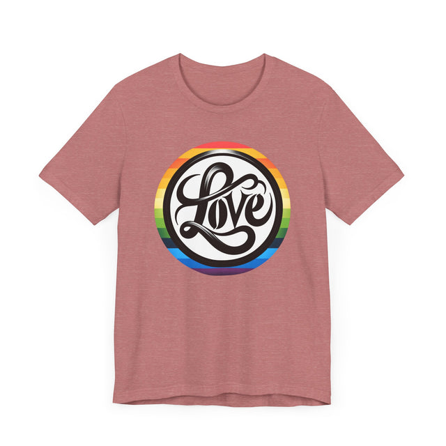 Pride Love Circle Shirt, Rainbow Love T-shirt, LGBT Love, Pride T shirt, LGBTQ+ Tee, Queer Love
