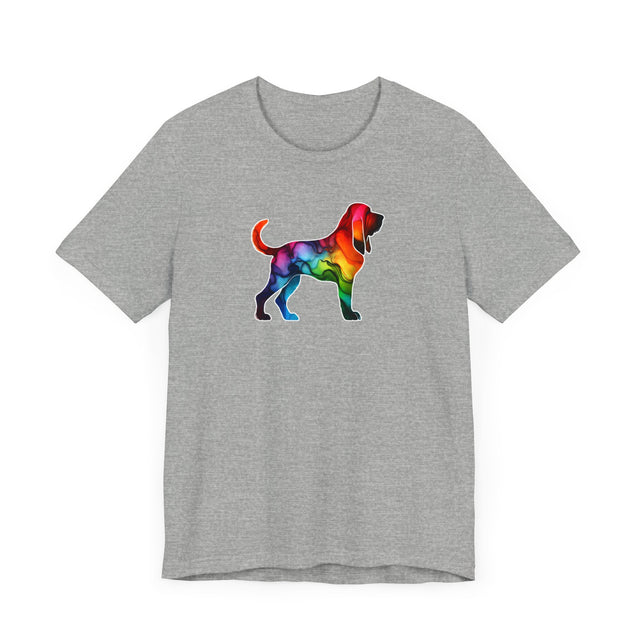 Rainbow Bloodhound T-shirt,Pride Shirt,Dog Lover Top,Rainbow Animals,LGBTQ+ Tee, Bloodhound Owner gift