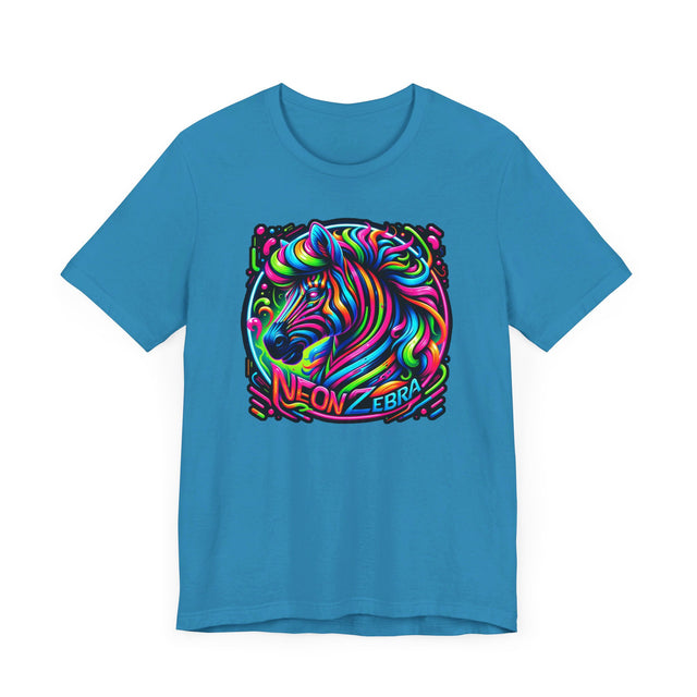 Neon Zebra T-shirt, Zebra Tee