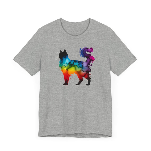 Rainbow Fluffy Cat T-shirt,Pride Shirt,Cat Lover Top,Rainbow Animals,LGBTQ+ Tee,Feline,Kitten,Kitty
