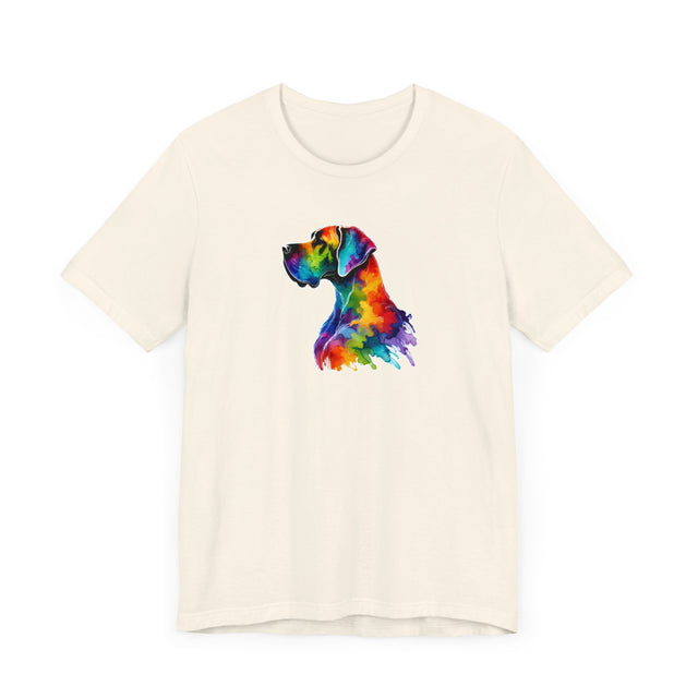 Rainbow Great Dane Head T-shirt,Pride Shirt,Dog Lover Top,Rainbow Animals,LGBTQ+ Tee, Dane owner, Great Dane gift