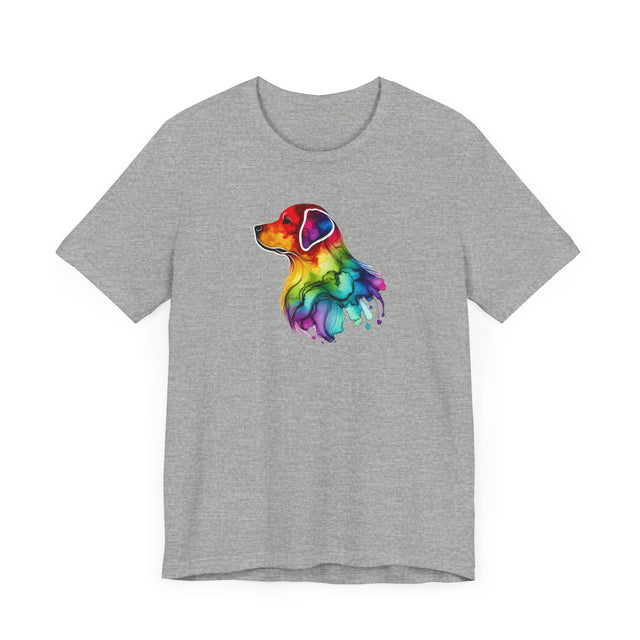 Rainbow Labrador Retriever Head T-shirt,Pride Shirt,Dog Lover Top,Rainbow Animals,LGBTQ+ Tee, Lab Owner