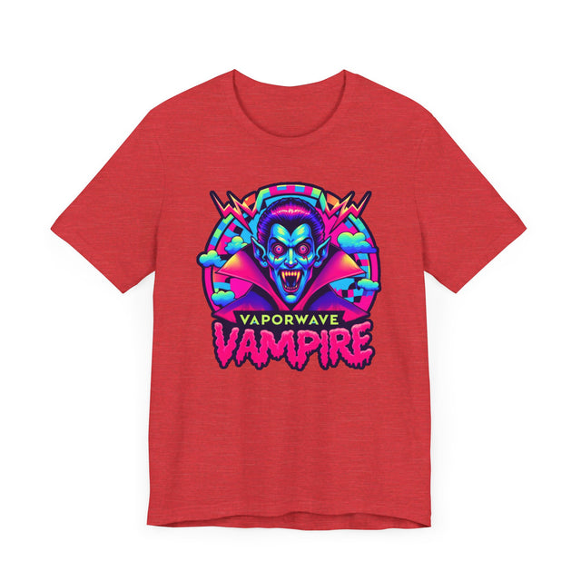 Vaporwave Vampire Bolt T-shirt, Halloween Tee, Neon Goth