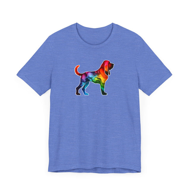 Rainbow Bloodhound T-shirt,Pride Shirt,Dog Lover Top,Rainbow Animals,LGBTQ+ Tee, Bloodhound Owner gift