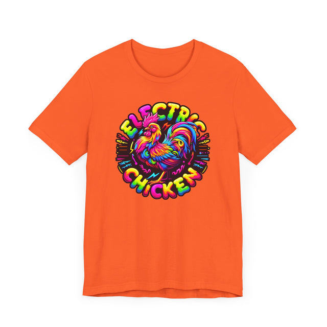 Neon Electric Chicken T-shirt, Fowl Tee
