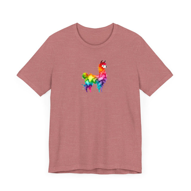 Rainbow Llama Alcohol Ink T-shirt, Pride Shirt,Animal Lover T shirt, LGBTQ+, BGLT