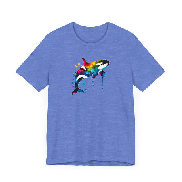 Rainbow Orca Alcohol Ink,Killer Whale Tee,Sea life lover,Ocean Life,Nautical,Pride Shirt,LGBTQ+ Tee