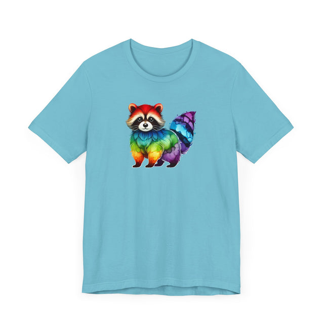 Rainbow Raccoon Alcohol Ink T-shirt, Pride Shirt,Animal Lover T shirt, LGBTQ+, BGLT