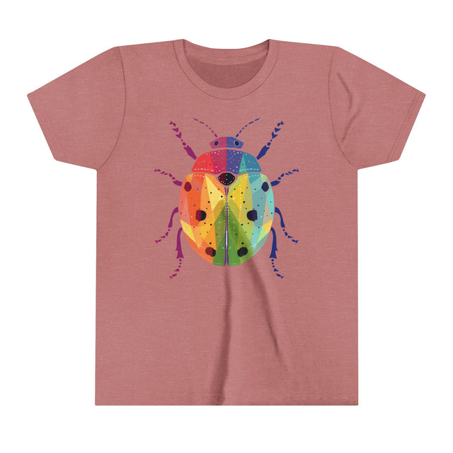 Rainbow Ladybug,Ladybug lover,Insect fan,Pride Shirt,LGBTQ,Queer,Rainbow Animals,Kids Size,Youth Size
