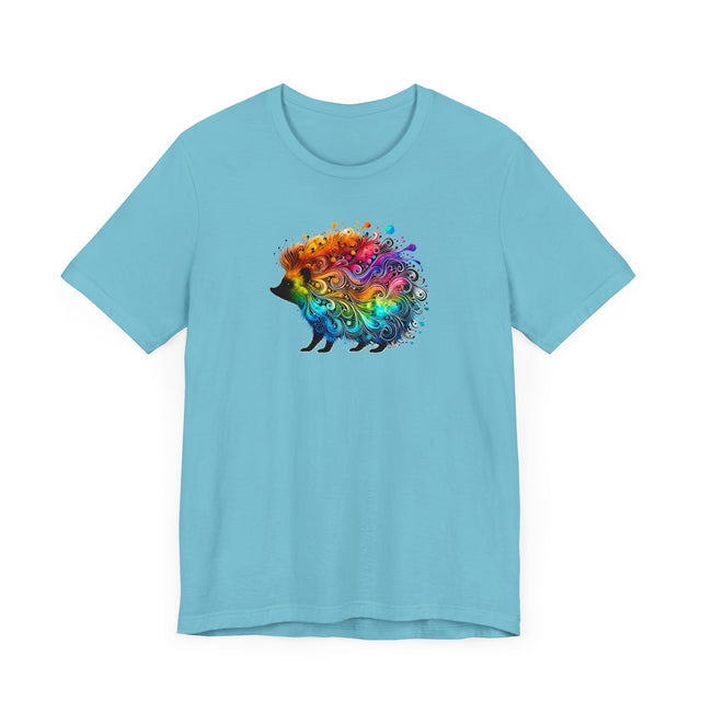 Rainbow Hedgehog Alcohol Ink T-shirt, Hedgie Lover,Pride Shirt,Animal Lover T shirt, LGBTQ+, BGLT