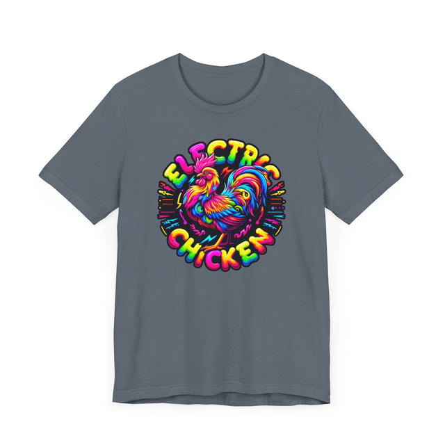 Neon Electric Chicken T-shirt, Fowl Tee