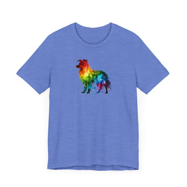 Rainbow Border Collie T-shirt,Pride Shirt,Dog Lover Top,Rainbow Animals,LGBTQ+ Tee, Border Collie Owner gift