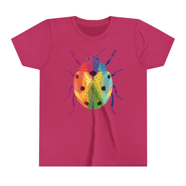 Rainbow Ladybug,Ladybug lover,Insect fan,Pride Shirt,LGBTQ,Queer,Rainbow Animals,Kids Size,Youth Size