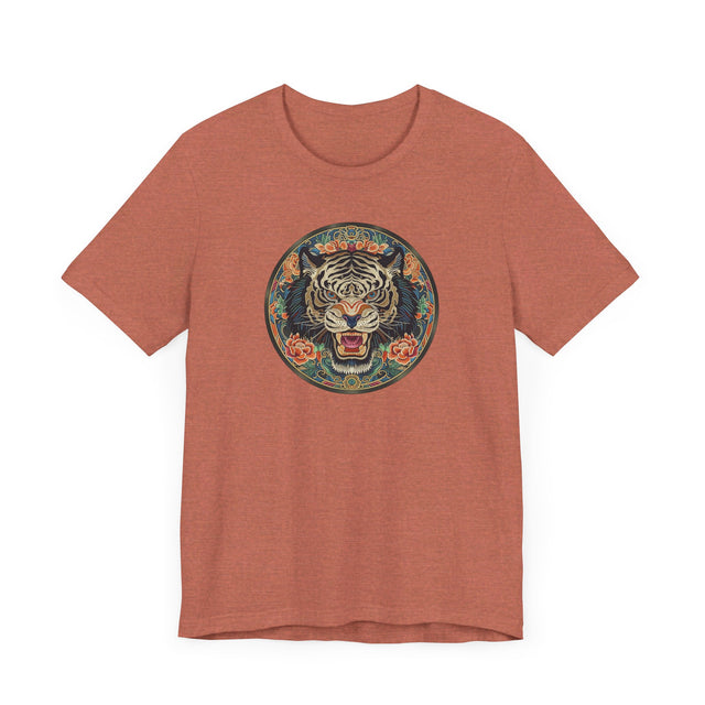 Black Tiger Mandala T-shirt,Tiger Lover Top,Big Cat Lover