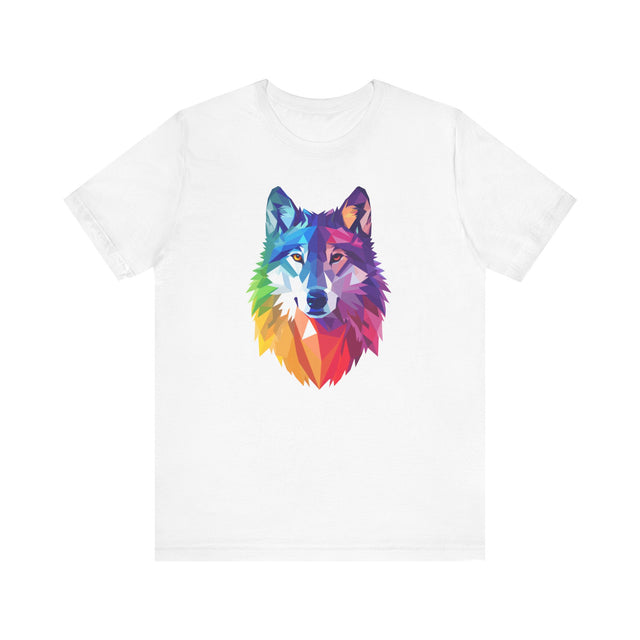 Rainbow Wolf T-shirt,Pride Shirt,Pride Parade Top,Rainbow Animals,LGBTQ+ Tee,Nonbinary,Gay,Lesbian,Bisexual,Trans,BGLT,Enby,Pansexual