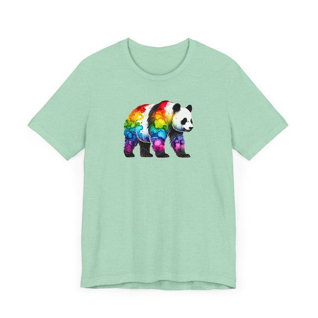 Rainbow Panda Bear Alcohol Ink T-shirt, Pride Shirt,Animal Lover T shirt, LGBTQ+, BGLT, Big Bear