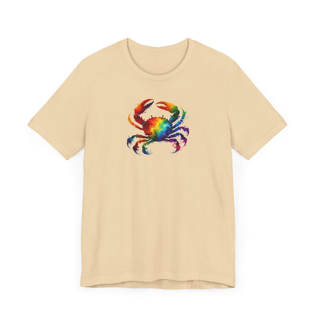 Rainbow Crab Alcohol Ink,Sea life lover,Ocean Life,Nautical,Pride Shirt,LGBTQ+ Tee