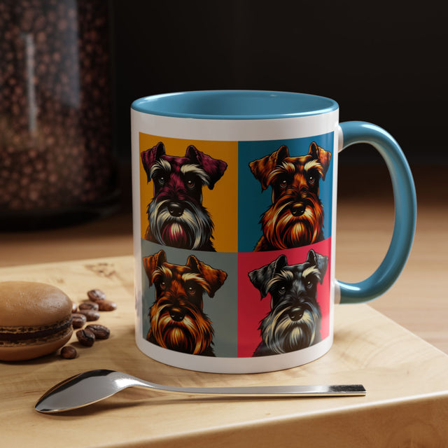 Brown Miniature Schnauzer Coffee Cup
