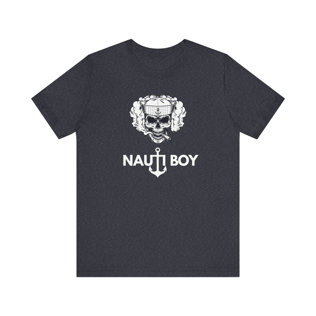 Nauti Boy Tshirt, Nautical Tshirt, Boating Tshirt-Captain Tshirt, Pirate Tshirt, Rebel Tshirt, Father's Day gift, Cigar Tshirt, Skull Tshirt