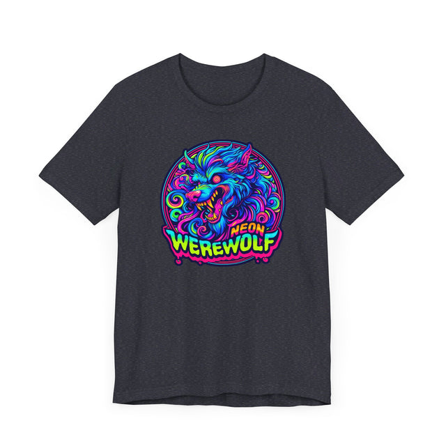 Neon Werewolf T-shirt, Halloween Tee, Neon Goth
