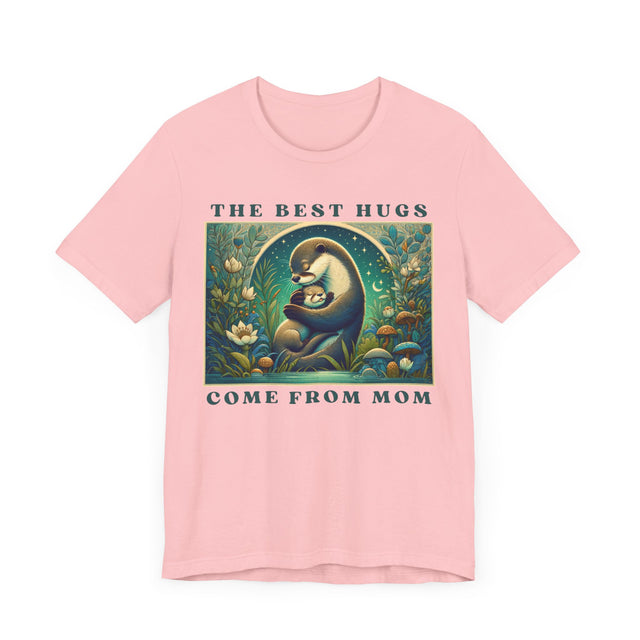 Otter T-shirt,Mothers Day Gift,Cute Mama Tee,Mom Life,Baby Shower Gift,Mama and Baby Shirt,New Mom Gift,Mom Hug Shirt,Gift For Wife,Mom Love