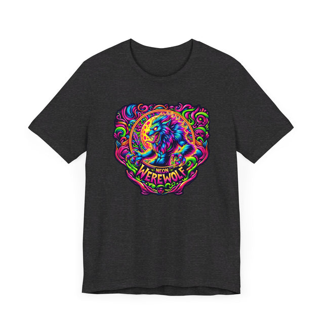 Neon Werewolf T-shirt, Halloween Tee, Neon Goth