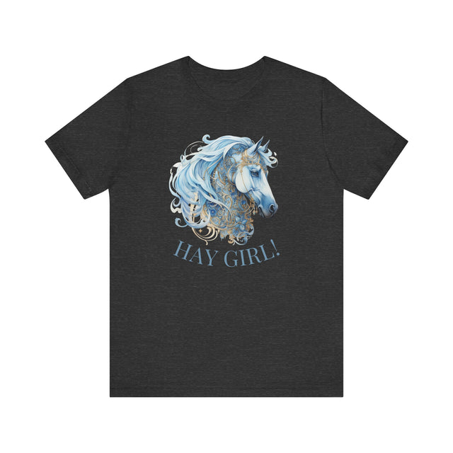 Hay Girl! Funny Horse Shirt, Horse lover gift, horse lover shirt, Equestrian shirt, Equestrian gift, Barn stables shirt, horse graphic tee