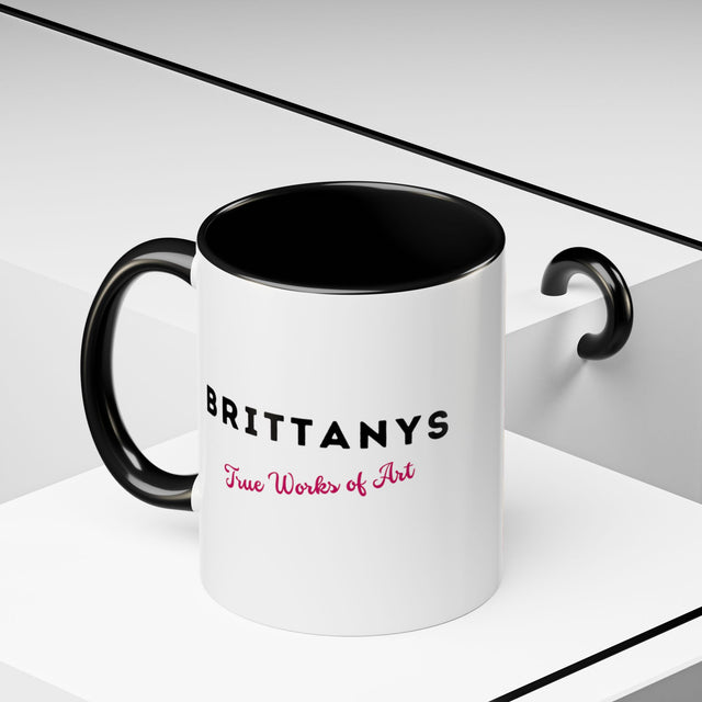 Brittanys Coffee Cup,4-Panel Pop Art Mug,Brittany Lover,Brittany Mom,Brittany Dad,Dog Lover Gift,Brittany Gift