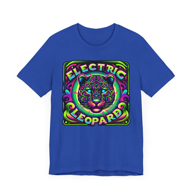 Electric Leopard T-shirt, Leopard Tee, Big Cat Lover