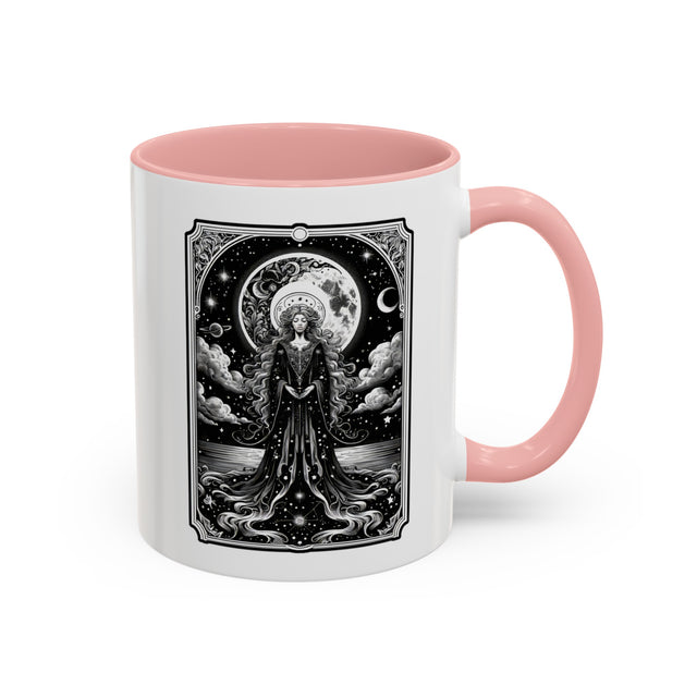 Queen of the Night Sky,Tarot card mug,Mother's Day Gift,Tarot lover Gift,Witchy Cup,Mystical Cards Mug,Celestial Astrology,Gift for her