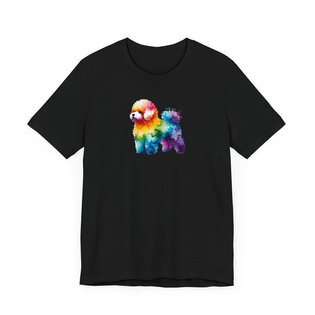 Rainbow Bichon Frise T-shirt,Pride Shirt,Dog Lover Top,Rainbow Animals,LGBTQ+ Tee, Bichon Owner gift